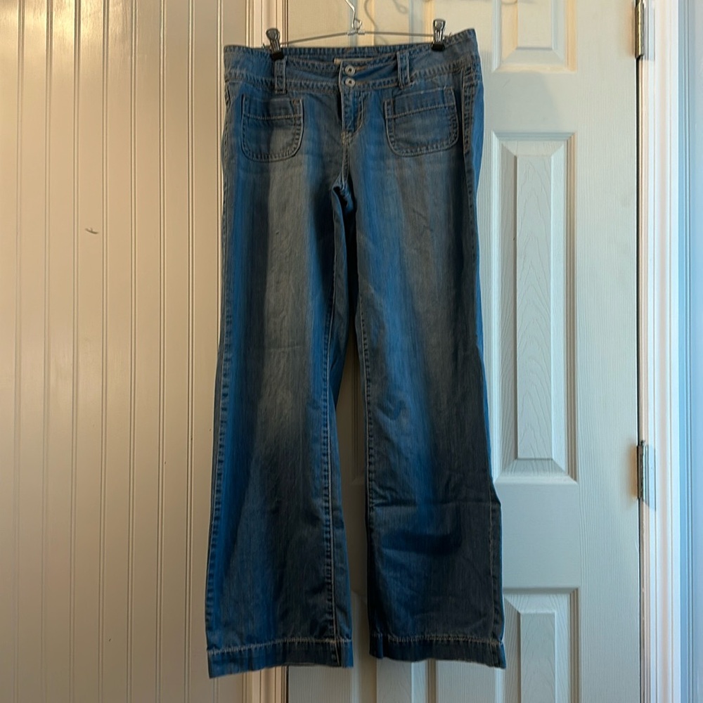 VINTAGE AEROPOSTLE AVERY WIDE LEG JEANS SIZE 11/12 LONG